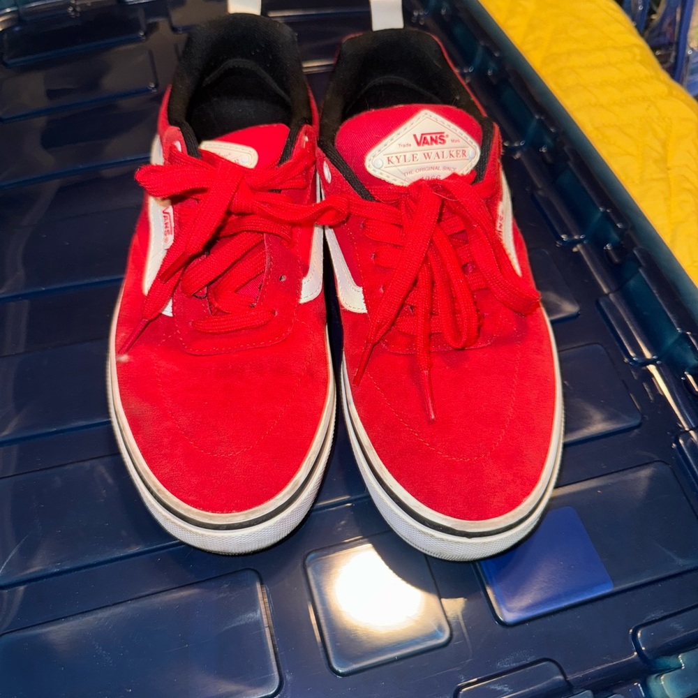 Vans Kyle Walker Red and White Sneakers